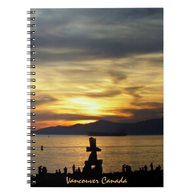 Vancouver Notebook Seascape Souvenir Journal Notizblock (Vorderseite)