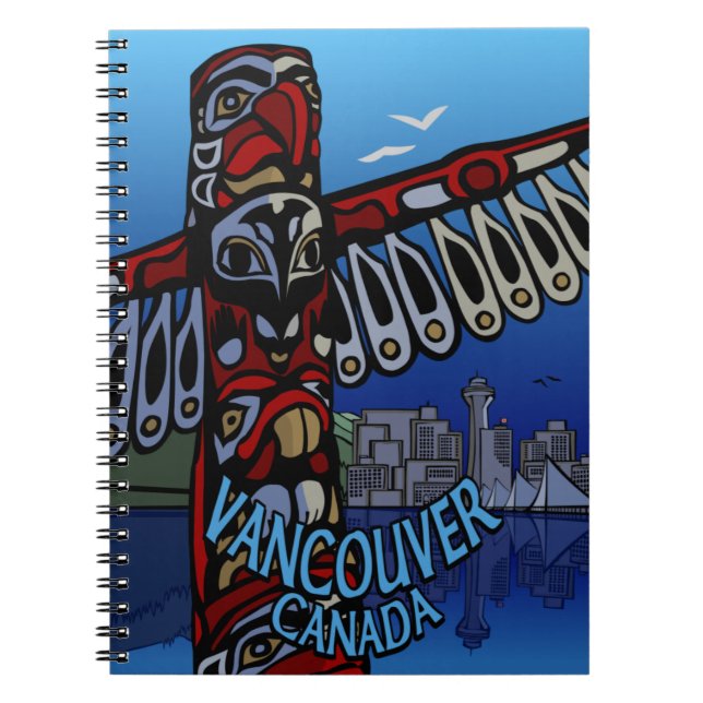 Vancouver Notebook-Sehenswürdigkeit Souvenir Journ Notizblock (Vorderseite)