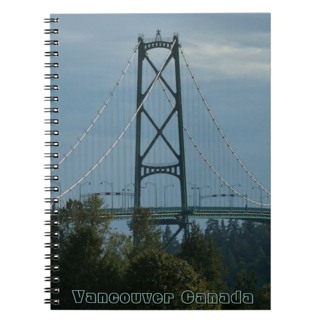 Vancouver Notebook Vancouver Cityscape Souvenir Notizblock (Vorderseite)