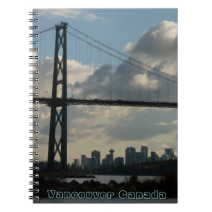 Vancouver Notebook Vancouver Cityscape Souvenir Notizblock
