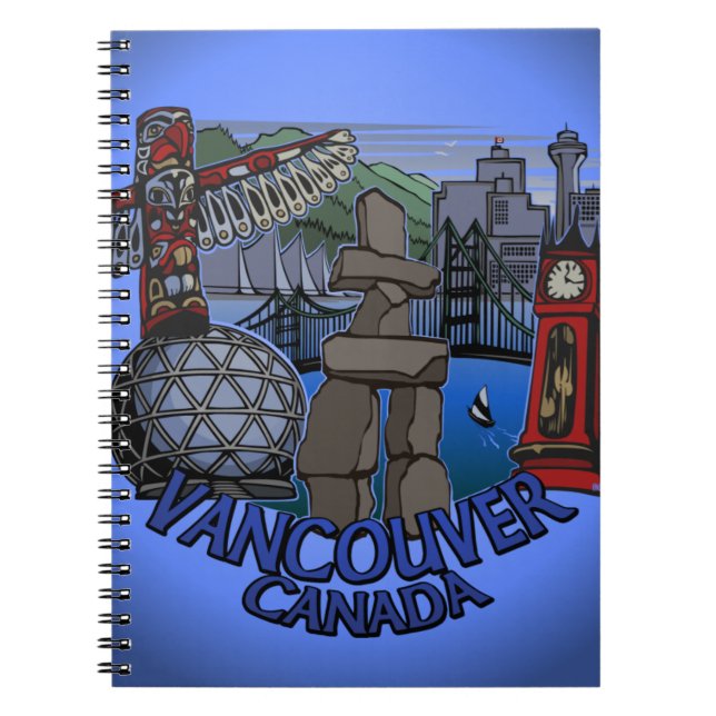 Vancouver Notebook Vancouver Souvenir Journal Notizblock (Vorderseite)