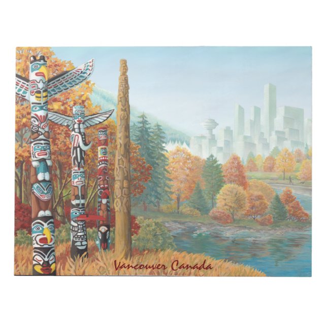 Vancouver Notepad Personalisiert Vancouver Souveni Notizblock (Vorderseite)