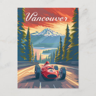 Vancouver Oldtimer-Rennwagen Postkarte