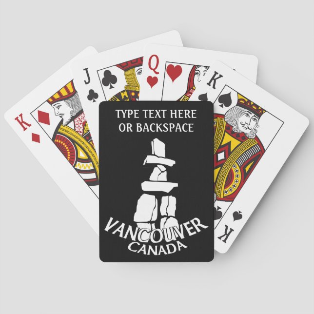 Vancouver Playing Cards Personalisieren Vancouver  Spielkarten (Rückseite)