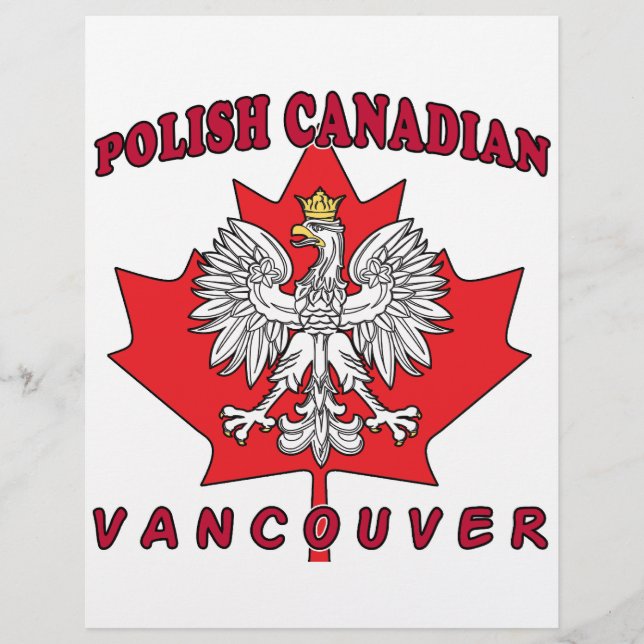 Vancouver Polnisch kanadisches Leaf Flyer (Vorne)