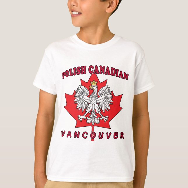 Vancouver Polnisch kanadisches Leaf T-Shirt (Vorderseite)