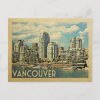 Vancouver Postcard Canada Vintage Travel