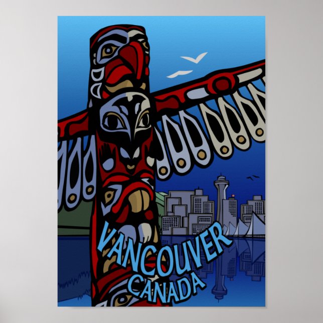 Vancouver Poster Vancouver Totem Pole Souvenir (Vorne)