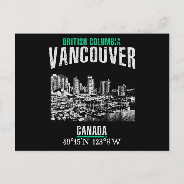 Vancouver Postkarte (Vorderseite)
