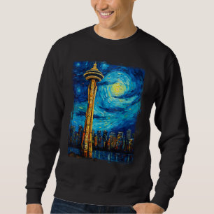 Vancouver Retro Vintag Vancouver Canada Van Gogh Sweatshirt