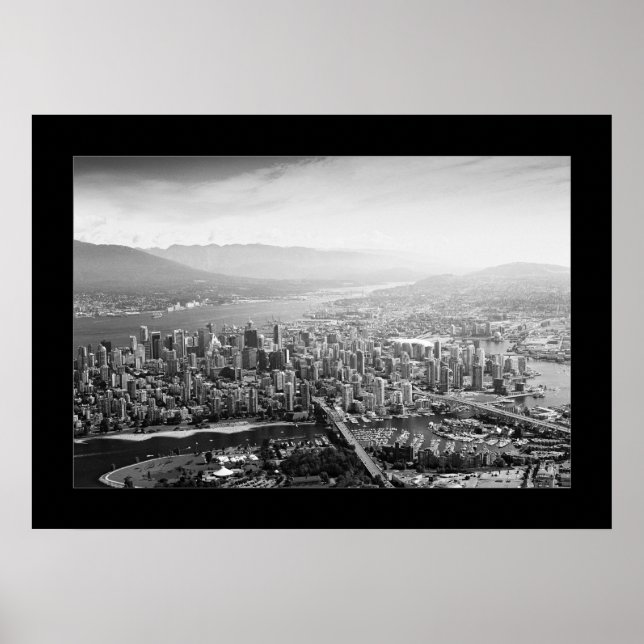 Vancouver (schwarz & weiß) poster (Vorne)