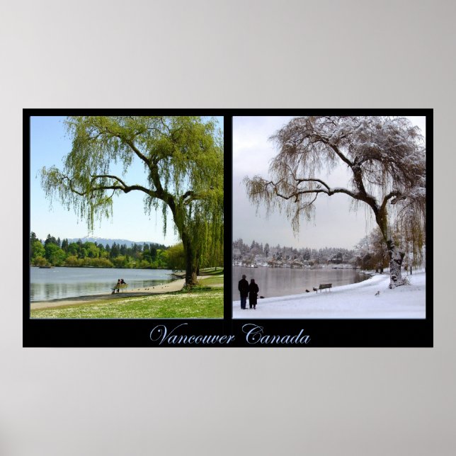 Vancouver Seasons Poster Print Canada Souvenir (Vorne)