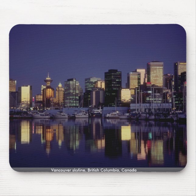 Vancouver-Skyline, Britisch-Columbia, Kanada Mousepad (Vorne)