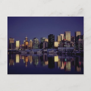Vancouver skyline, British Columbia, Kanada Postkarte