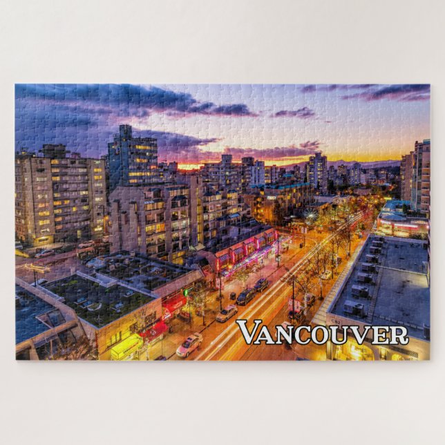 Vancouver Skyline, British Columbia, Kanada Puzzle (Horizontal)