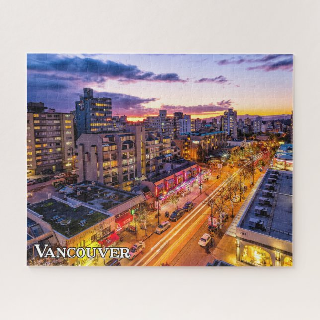 Vancouver Skyline, British Columbia, Kanada Puzzle (Horizontal)