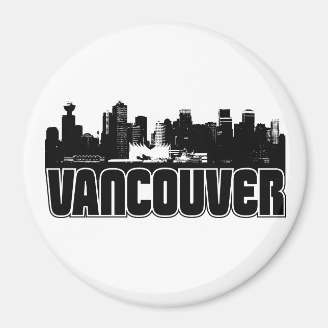 Vancouver Skyline Magnet (Vorne)