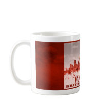 Vancouver-Skyline mit rotem Schmutz