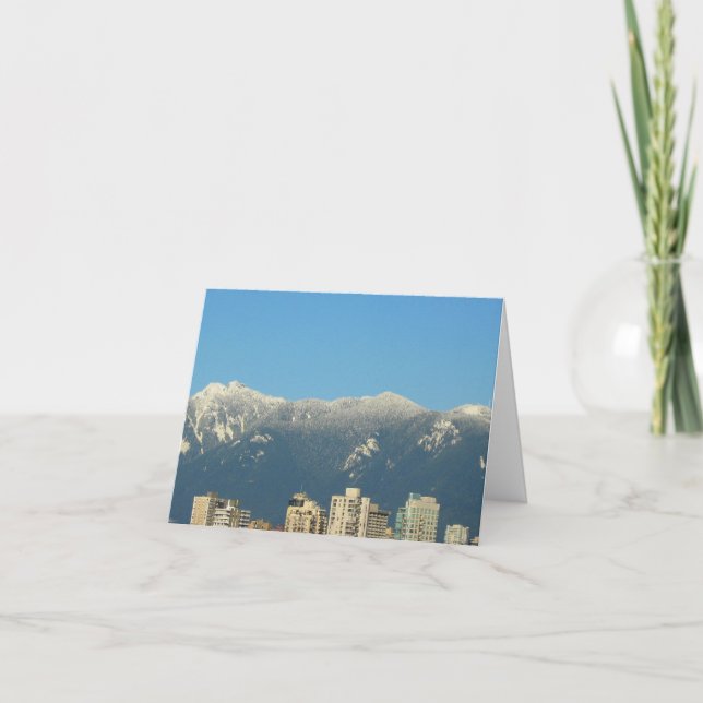 Vancouver Skyline Note Card Dankeskarte (Vorderseite)