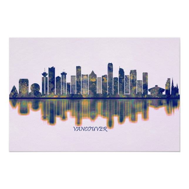 Vancouver Skyline Poster (Vorderseite)