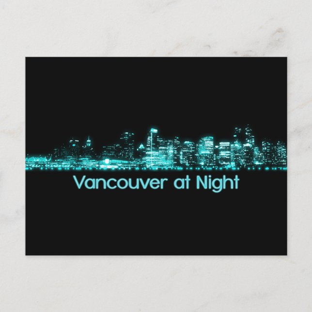 Vancouver Skyline Postkarte (Vorderseite)