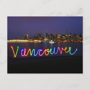 Vancouver Skyline Postkarte