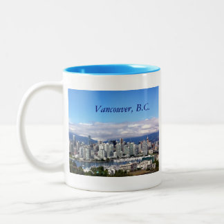 Vancouver-Skyline Zweifarbige Tasse