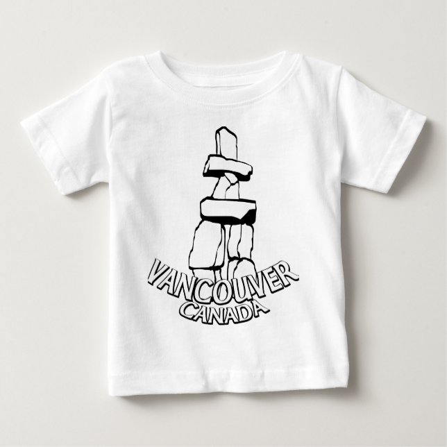 Vancouver Souvenir Baby T - Shirt Sehenswürdigkeit (Vorderseite)