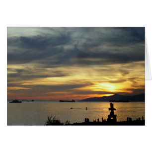 Vancouver Souvenir Cards Inukshuk Landschaftskarte
