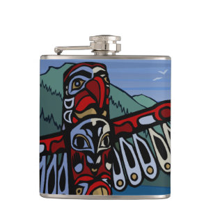 Vancouver Souvenir Flask 2 Welten Sehenswürdigkeit Flachmann