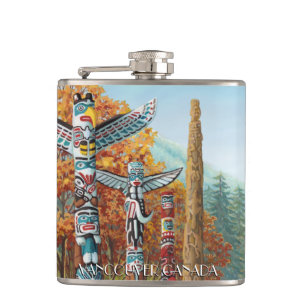 Vancouver Souvenir Flask Custom Vancouver BC Flask Flachmann