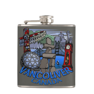 Vancouver Souvenir Flask Vancouver Sehenswürdigkei Flachmann
