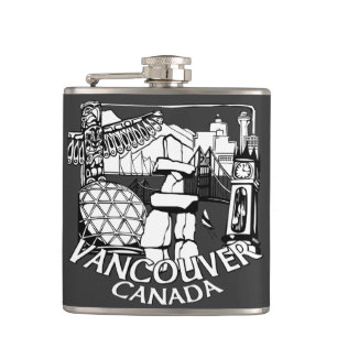 Vancouver Souvenir Flask Vancouver Sehenswürdigkei Flachmann