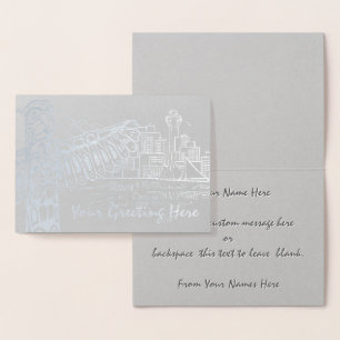 Vancouver Souvenir-Grußkarten Benutzerdefiniert Si Folienkarte