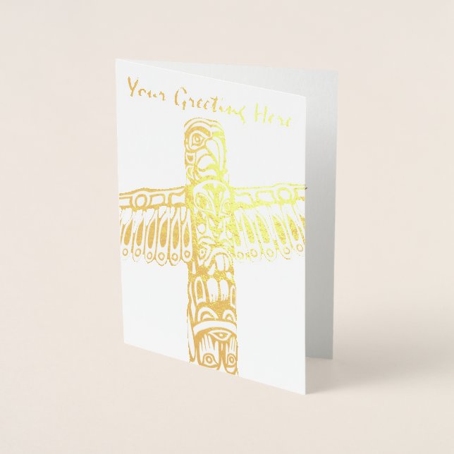 Vancouver Souvenir Grußkarten Custom Silver Folienkarte (Vorderseite)