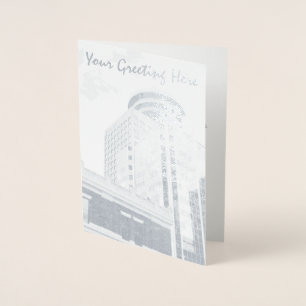 Vancouver Souvenir Grußkarten Custom Silver Folienkarte