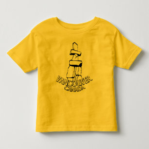 Vancouver Souvenir Kid's T - Shirt Inukshuk Art T-
