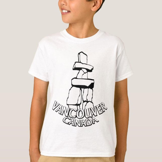Vancouver Souvenir Kid's T - Shirt Sehenswürdigkei (Vorderseite)