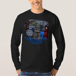 Vancouver Souvenir Long Sleeve Shirt Kanada T-Shir