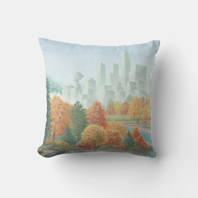 Vancouver Souvenir Pillow Vancouver Sehenswürdigke Kissen (Vorderseite)