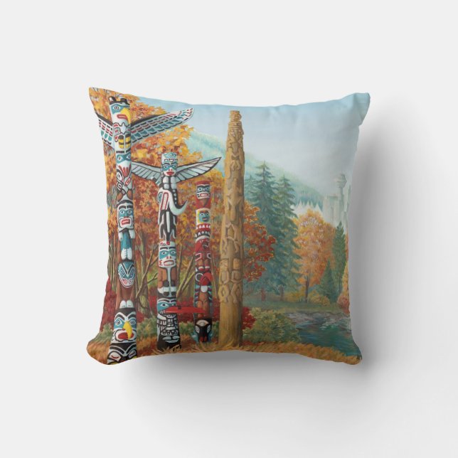 Vancouver Souvenir Pillow Vancouver Sehenswürdigke Kissen (Vorderseite)