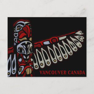 Vancouver Souvenir Postkarten Totem Pole Sehenswür