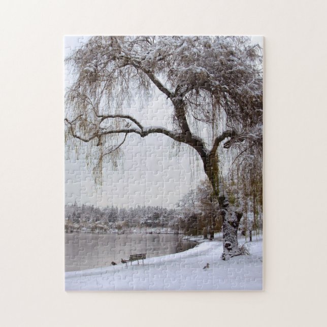 Vancouver Souvenir Puzzle Lost Lagoon Winter (Vertikal)