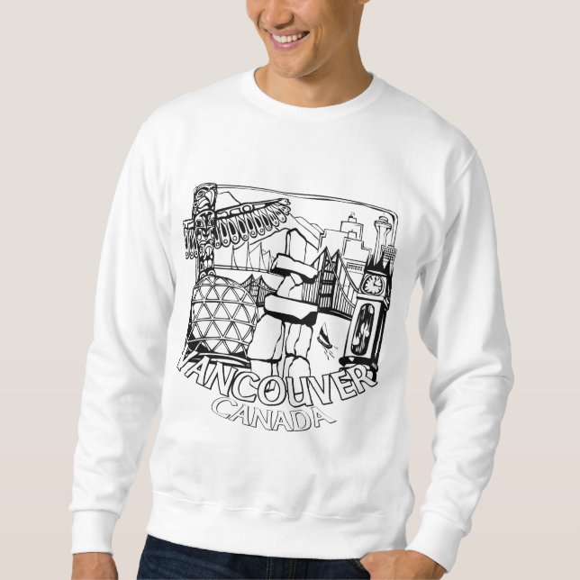 Vancouver Souvenir Sweatshirt Vancouver Art Shirts (Vorderseite)
