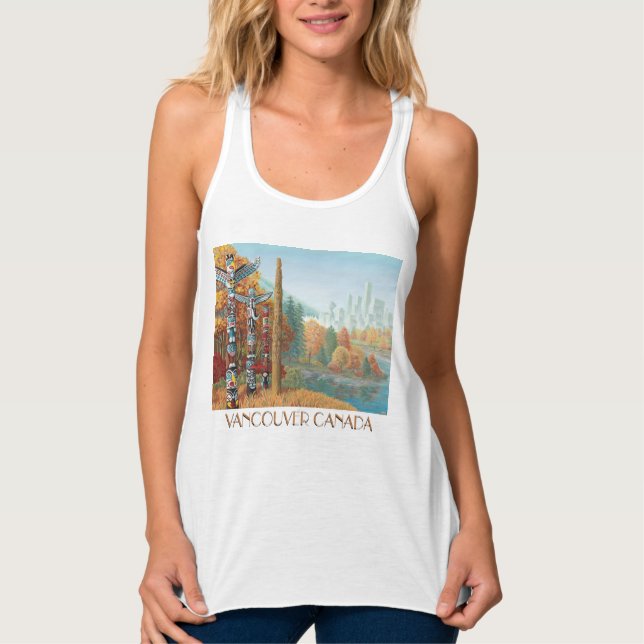 Vancouver Souvenir Tank Top Women's Totem Pole (Vorderseite)