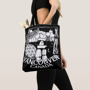 Vancouver Souvenir Tote Bag Sehenswürdigkeit Art B