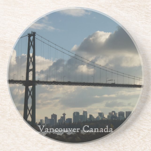 Vancouver Souvenir Untersetzer Lions Gate Cityscap (Vorne)