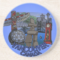Vancouver Souvenir Untersetzer Totem Pole Sehenswü