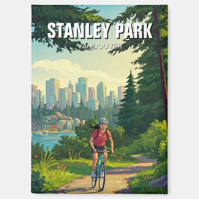 Vancouver Stanley Park Canada Travel Magnet (Vorderseite)