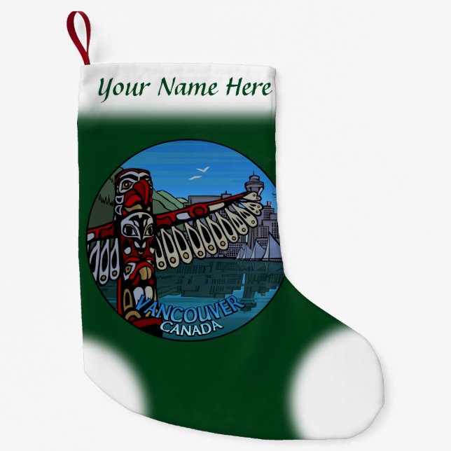 Vancouver Strumpf Vancouver Weihnachtsfest Strumpf Kleiner Weihnachtsstrumpf (Vorderseite)